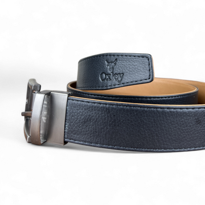 Legacy Leather Belt Double Side : Black & Mustard