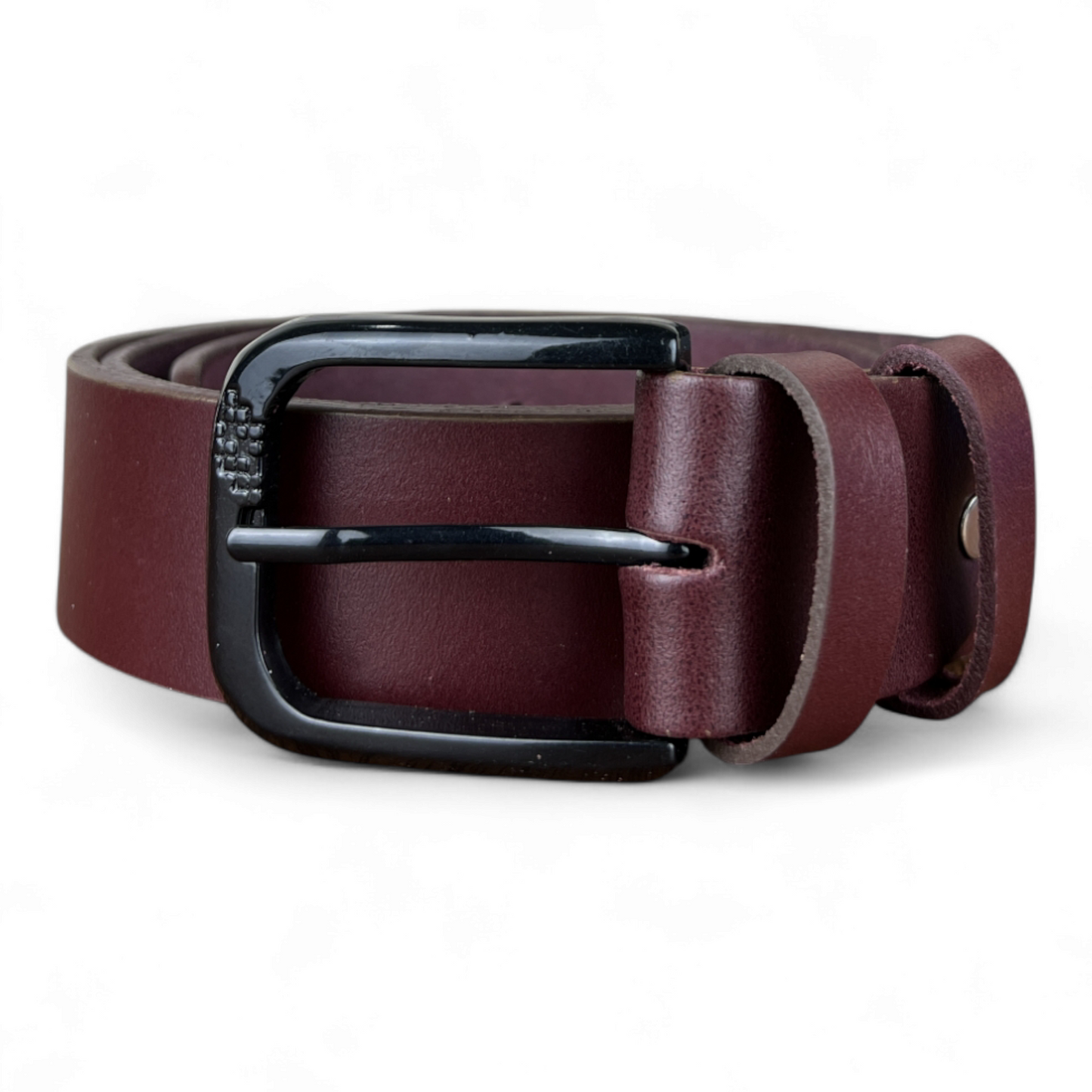 Artisanal Red: Leather Belt