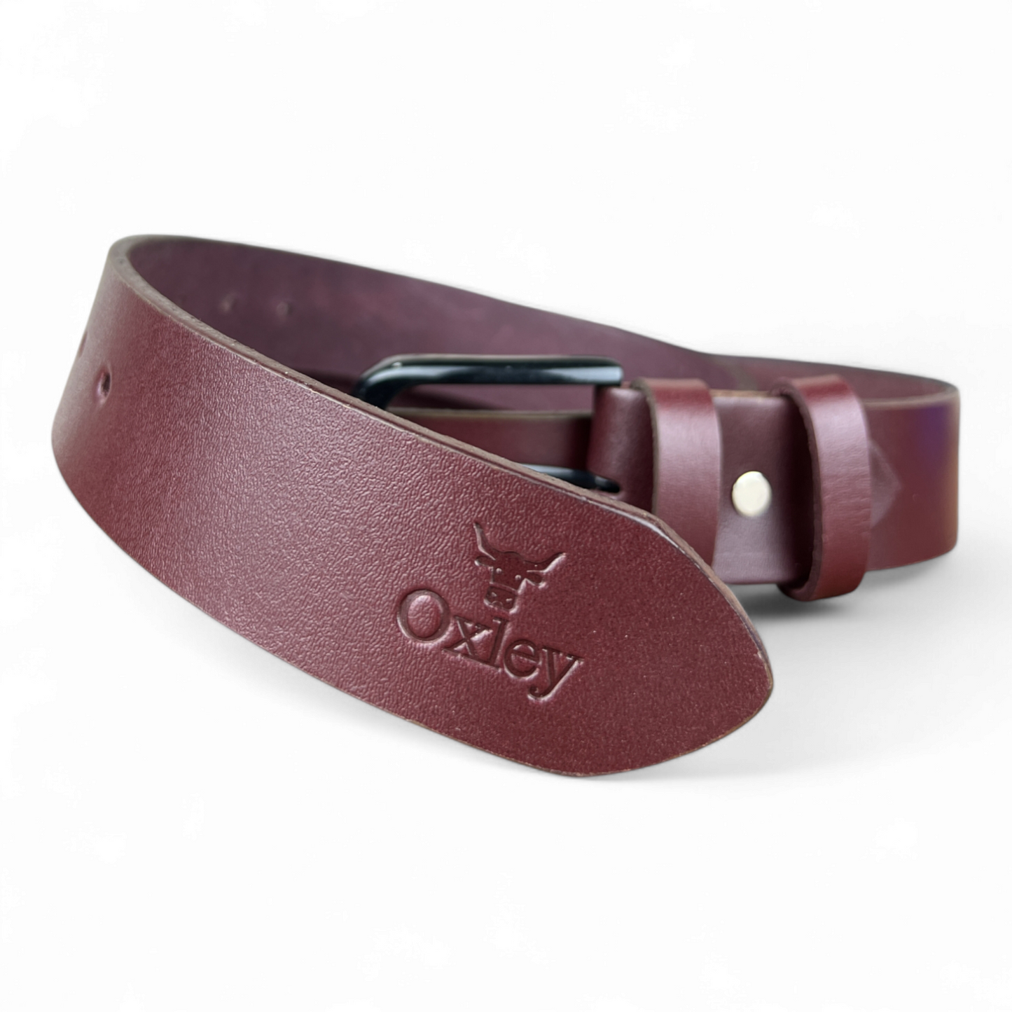 Artisanal Red: Leather Belt