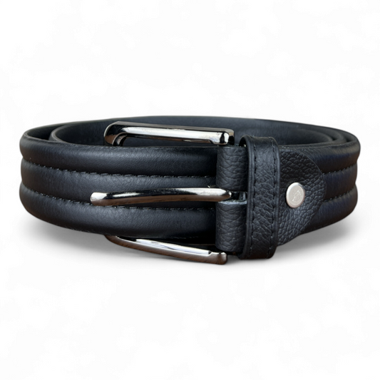 Eminence Black: Leather Belt