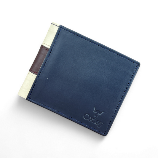 Prestige Blue: Leather Wallet