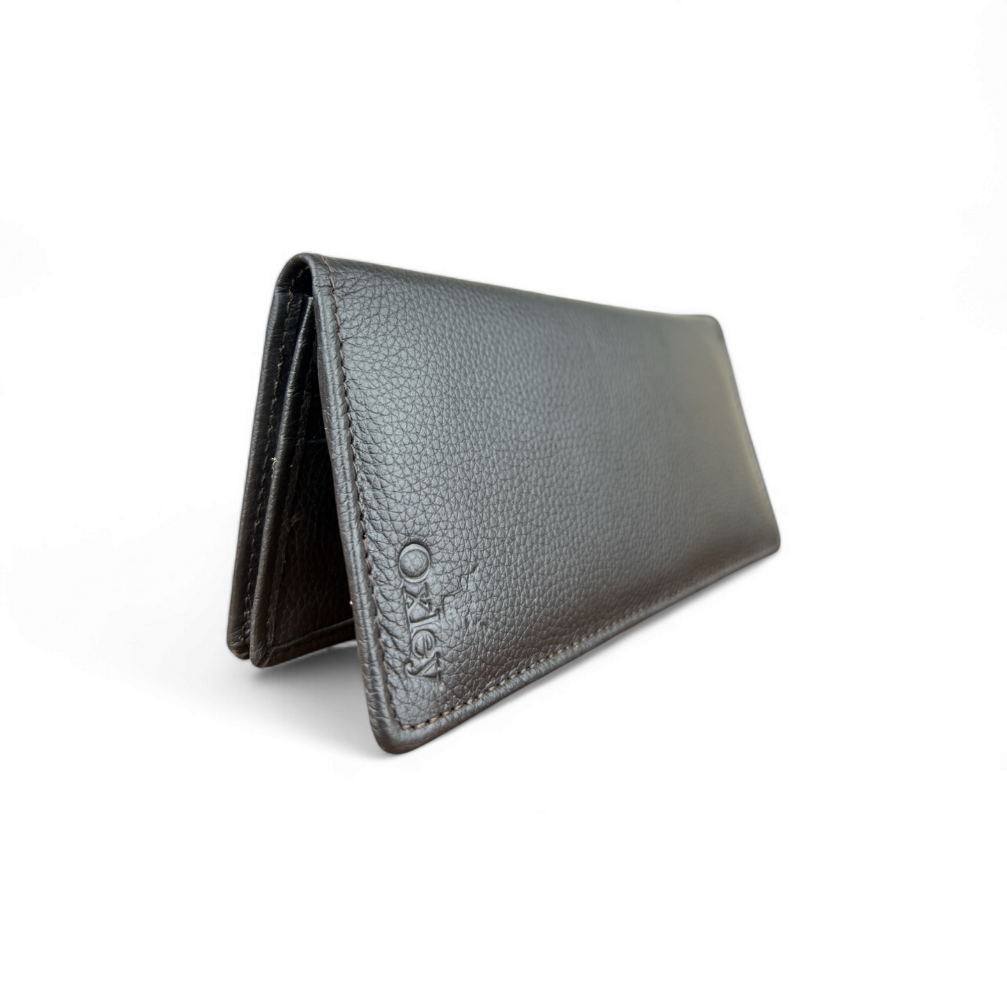 Rustic Black: Long Leather Wallet