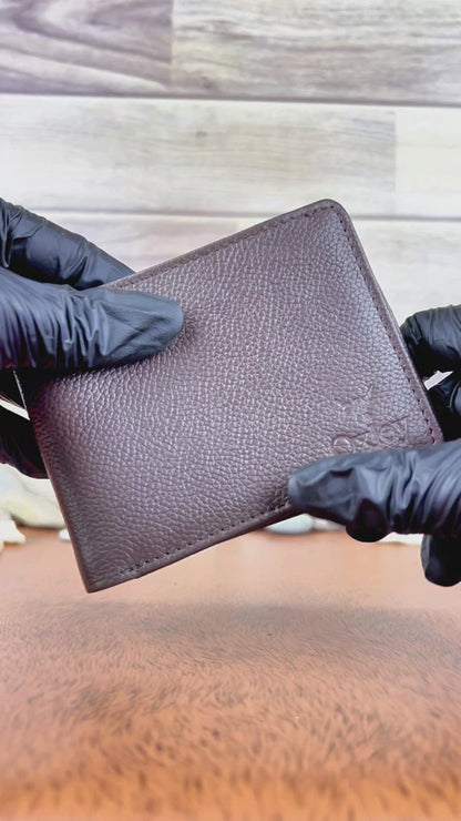 Scuffed Brown: Leather Wallet